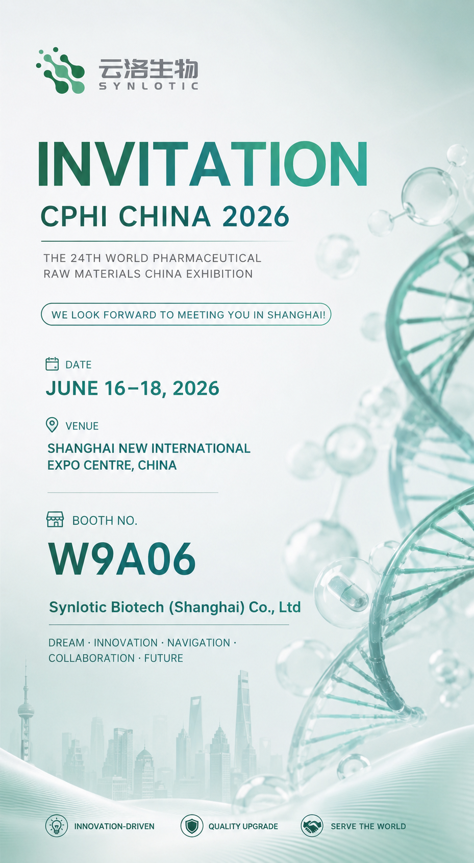 Alăturați-vă Synlotic Biotech la CPHI China 2026